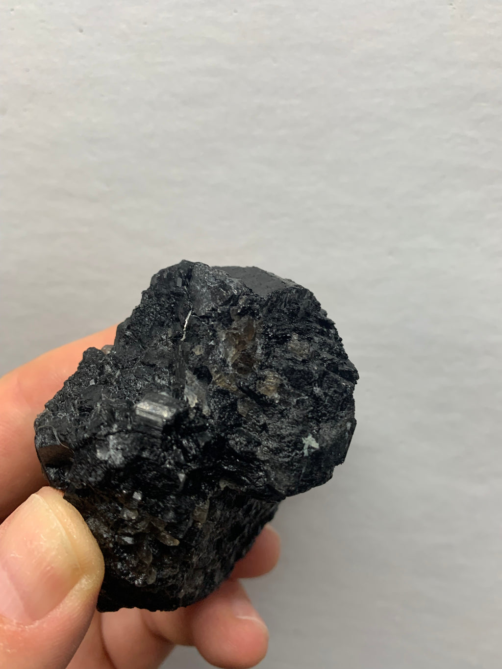 Maine Mt. Mica Black Tourmaline Crystal Cluster with Quartz | Maine Schorl Specimen | Raw Natural Stone | Grounding Crystal (232 grams)