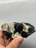 Maine Mt. Mica Black Tourmaline in Quartz & Feldspar Matrix | Maine Schorl Crystal Specimen | Large Raw Mineral | Collector Display Piece (543 grams)