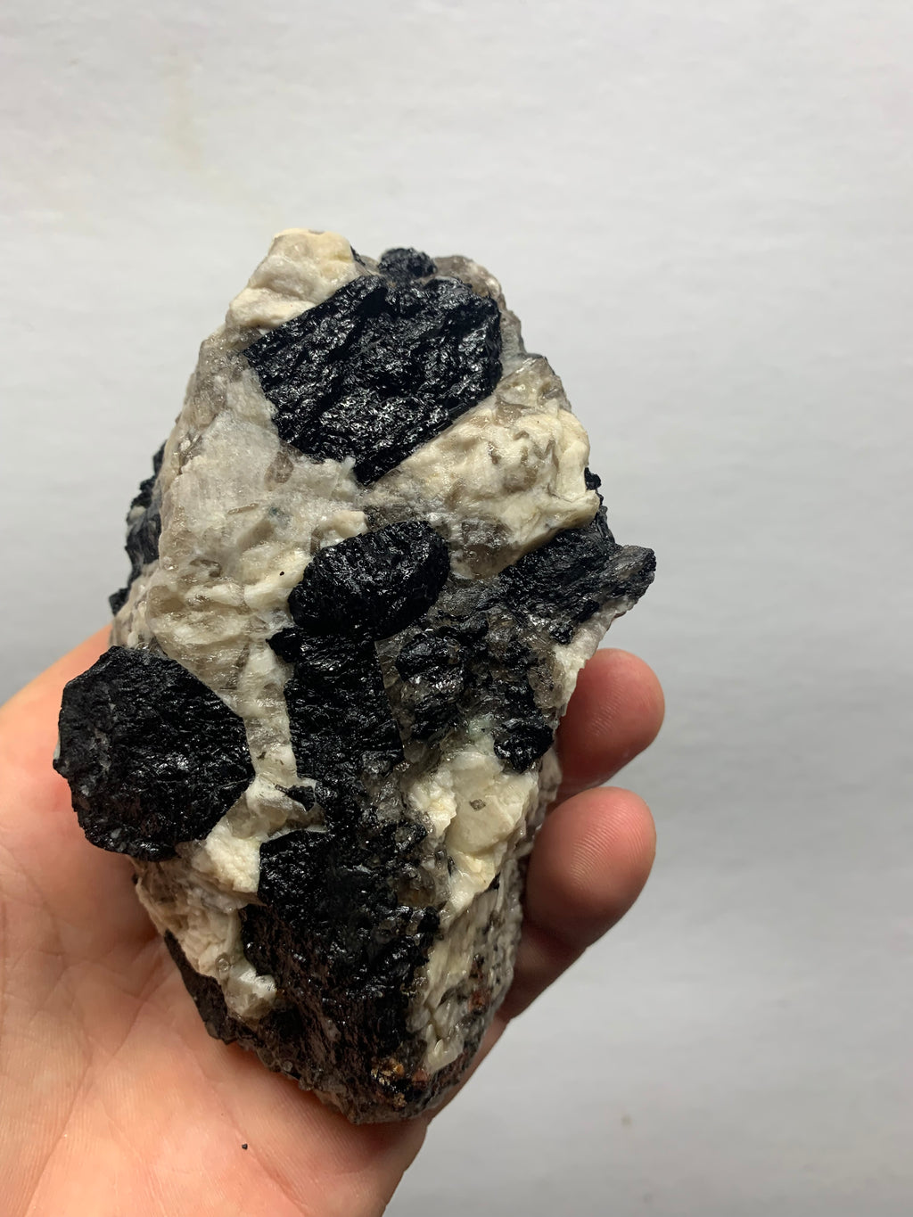 Maine Mt. Mica Black Tourmaline in Quartz & Feldspar Matrix | Maine Schorl Crystal Specimen | Large Raw Mineral | Collector Display Piece (543 grams)