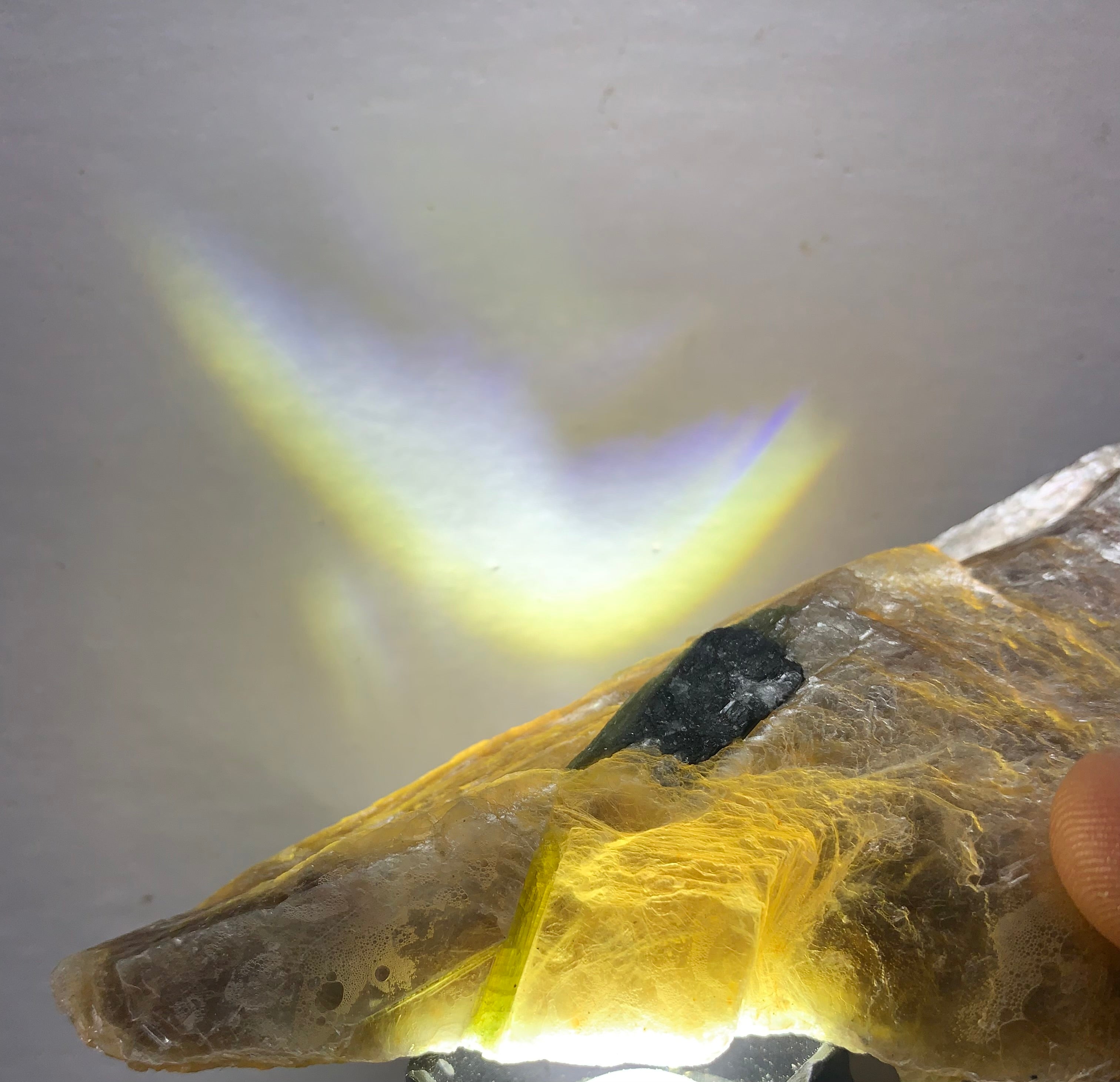 Maine Green Tourmaline Rare Growing inside Muscovite Mica & Quartz from Mt. Mica, Oxford County – Raw Natural Pegmatite Crystal Specimen (118grams)