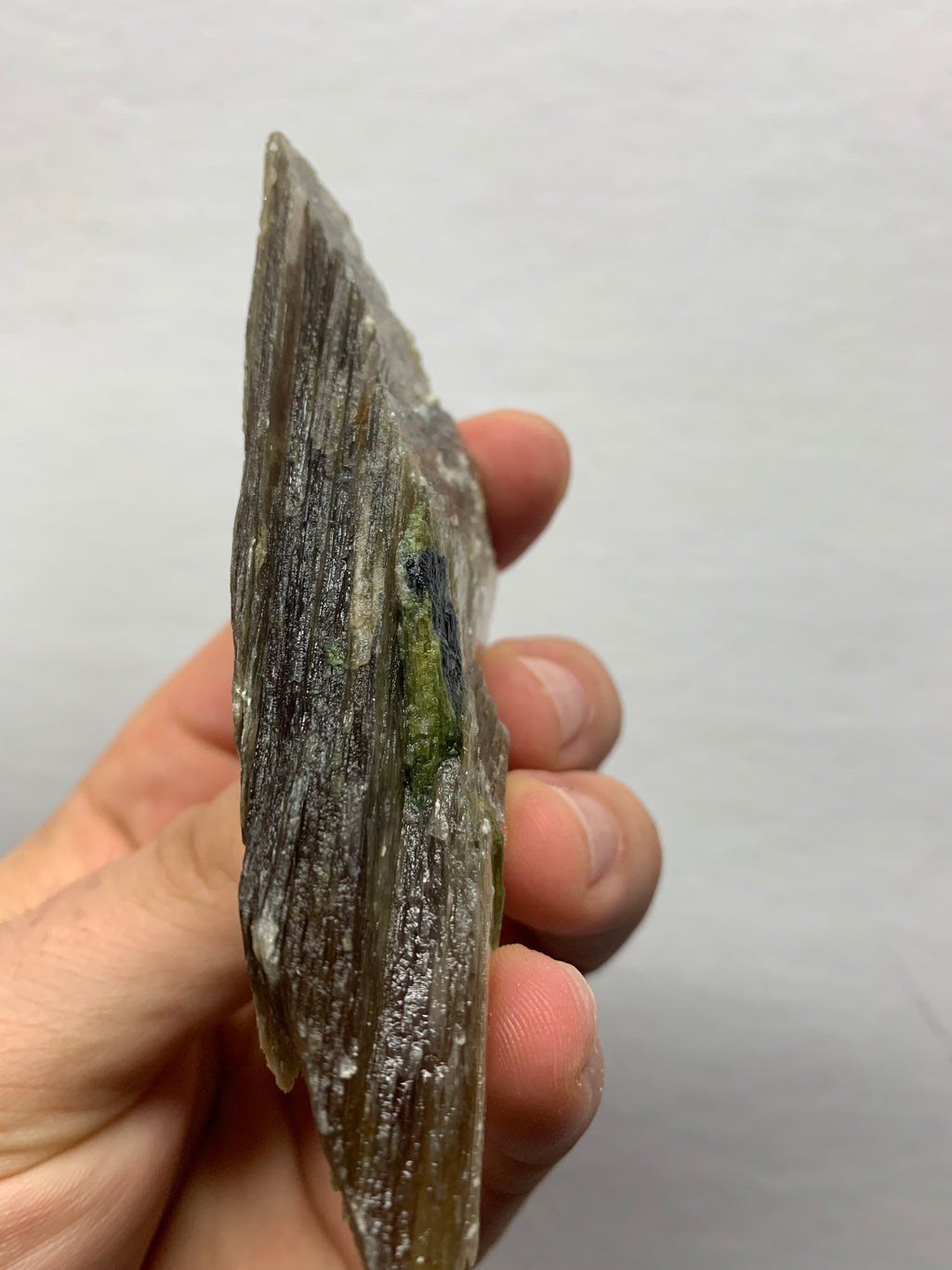 Maine Green Tourmaline Rare Growing inside Muscovite Mica & Quartz from Mt. Mica, Oxford County – Raw Natural Pegmatite Crystal Specimen (118grams)