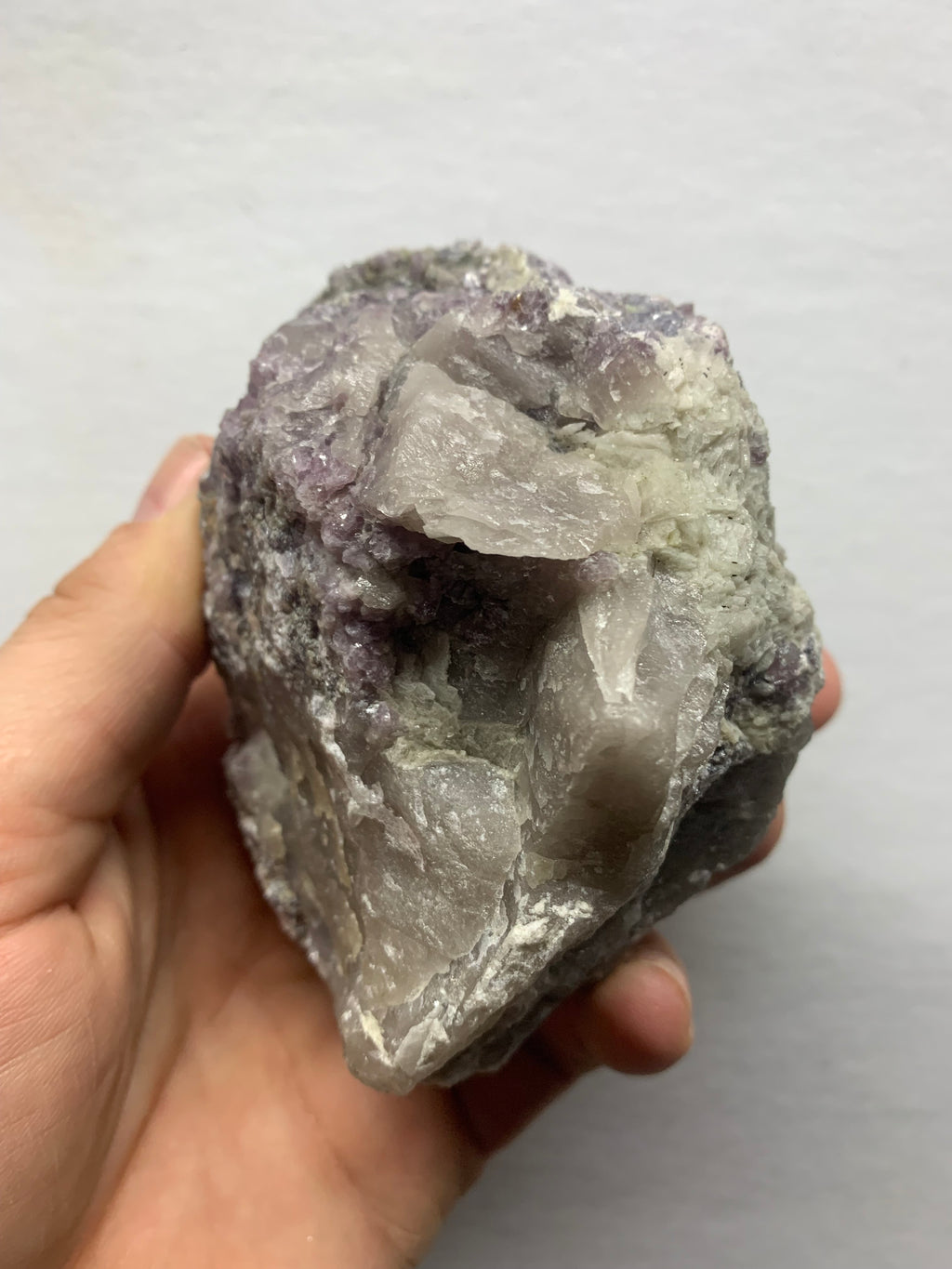 Maine Mt Mica Lepidolite with Smokey Quartz Crystal Cluster - Oxford County| Maine Purple Mica Mineral Specimen | Raw Natural Crystal | Large Collector Piece (660 grams)