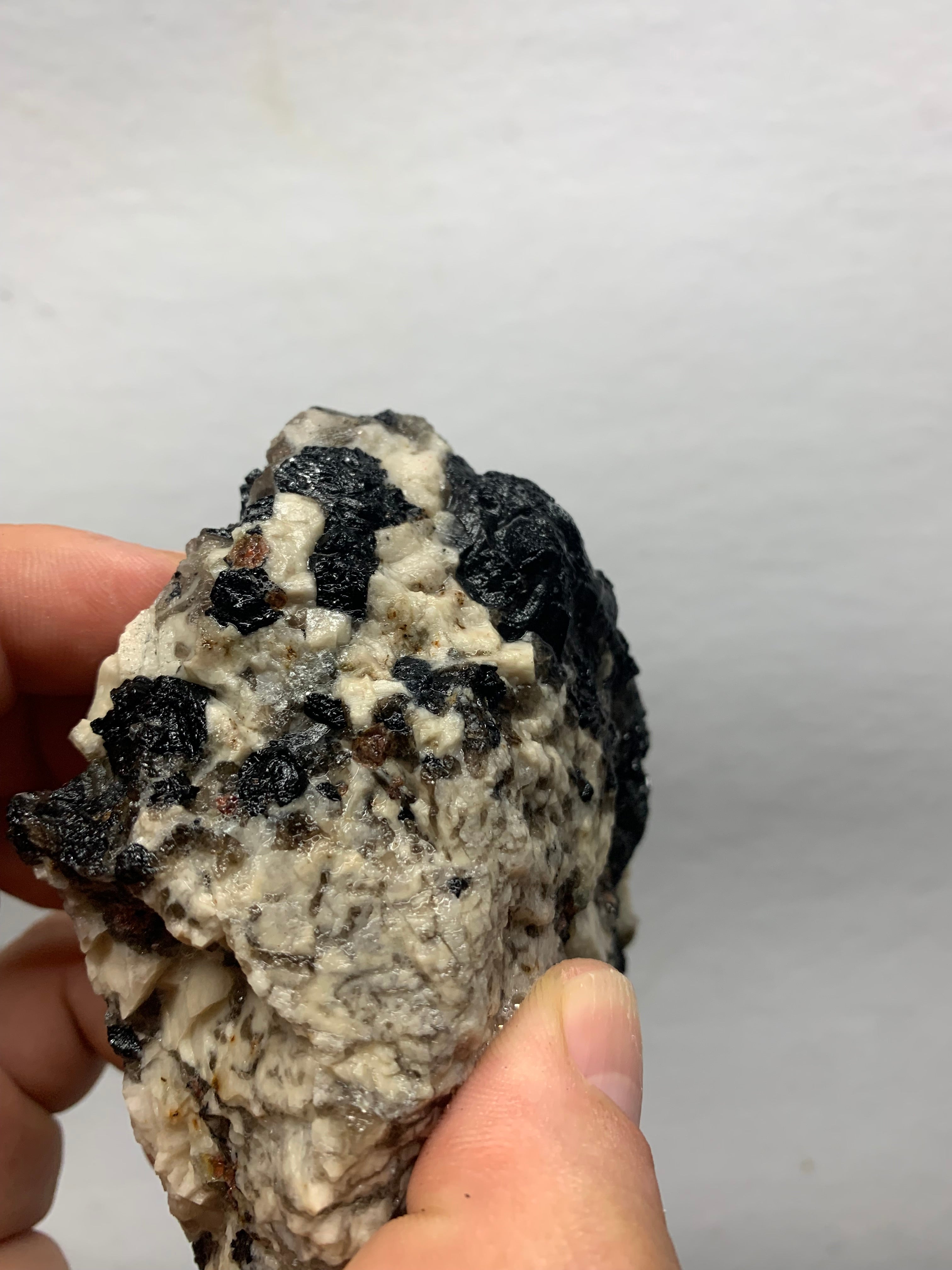 Maine Mt. Mica Black Tourmaline in Quartz & Feldspar Matrix | Maine Schorl Crystal Specimen | Large Raw Mineral | Collector Display Piece (543 grams)
