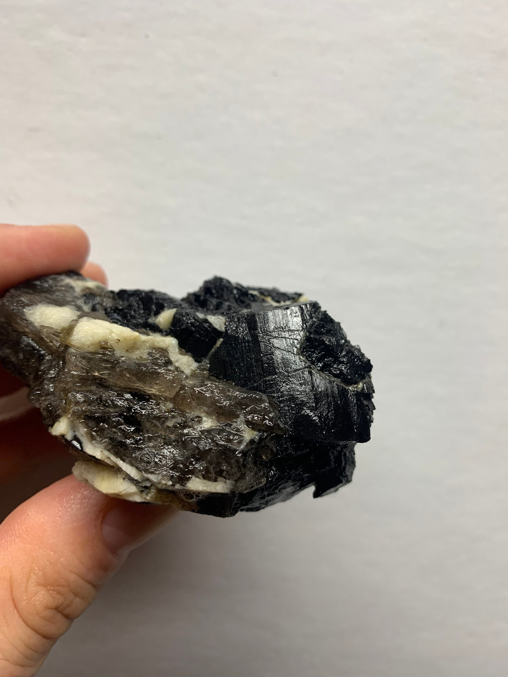 Maine Mt. Mica Black Tourmaline in Quartz & Feldspar Matrix | Maine Schorl Crystal Specimen | Large Raw Mineral | Collector Display Piece (543 grams)