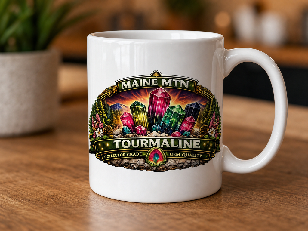White glossy mug