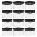 12pcs Transparent Square Box Mineral Specimen Collection Storage Box Natural Stone Mineral Specimen Display Box Collection Box