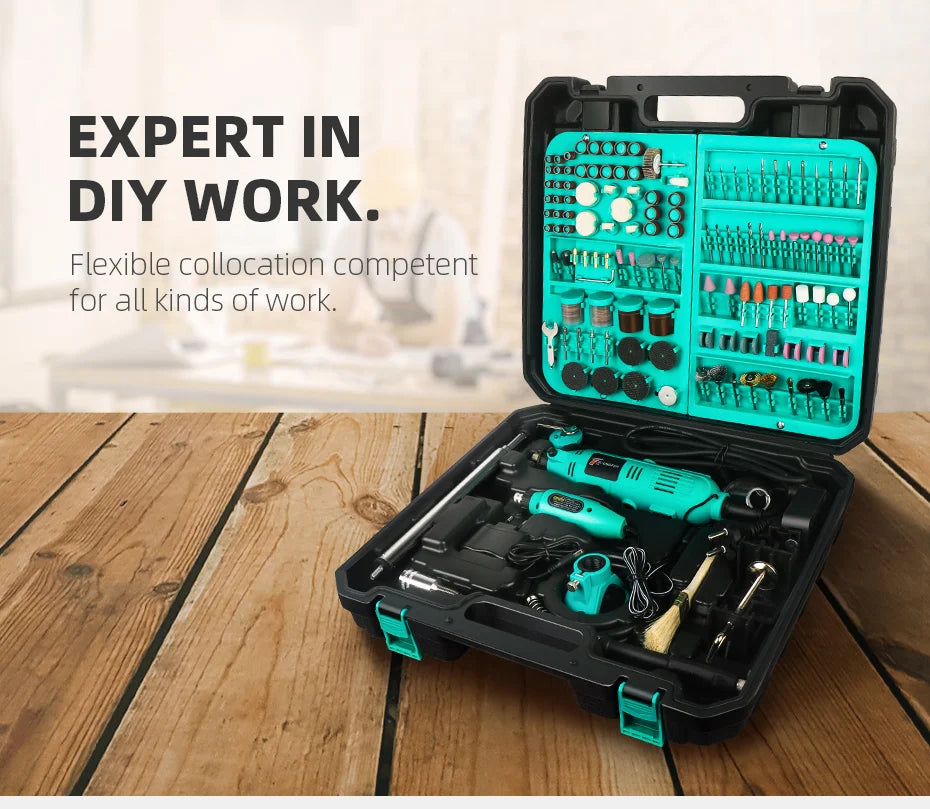 Mini Rotary Tool Drill Mini Grinder Hand Drill Polishing Machine mini drill box With Dremel Accessories Mini Dremel Drill