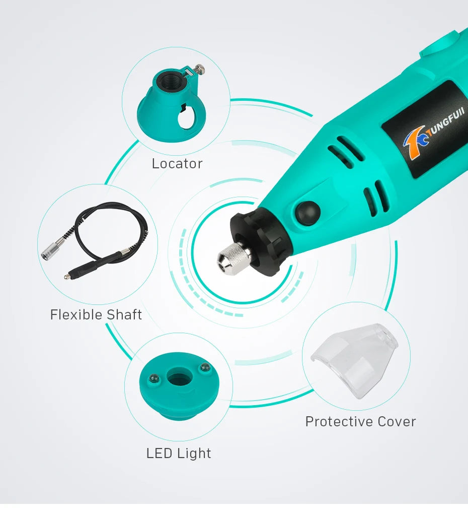 Mini Rotary Tool Drill Mini Grinder Hand Drill Polishing Machine mini drill box With Dremel Accessories Mini Dremel Drill