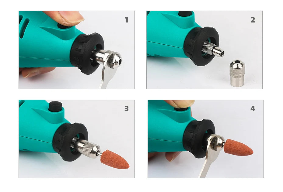 Mini Rotary Tool Drill Mini Grinder Hand Drill Polishing Machine mini drill box With Dremel Accessories Mini Dremel Drill