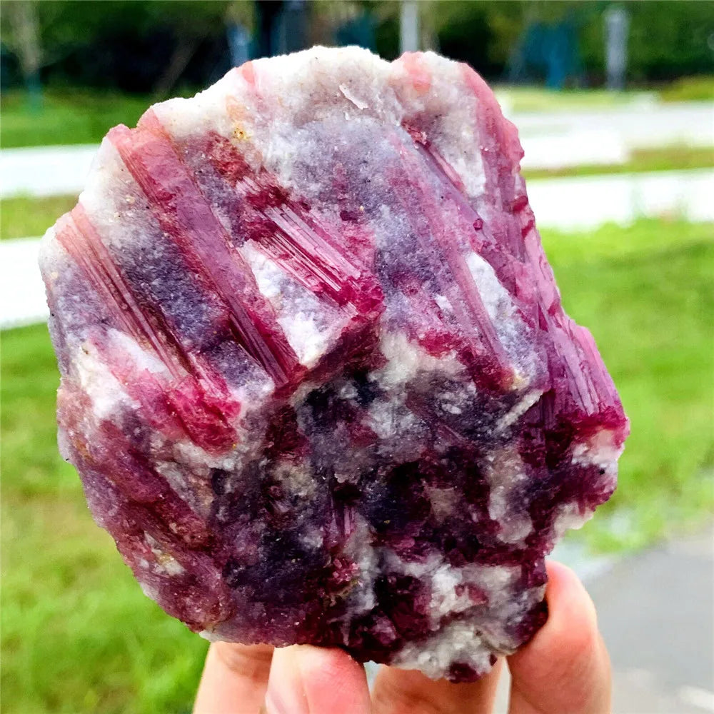 Many Pieces! Natural Pink Tourmaline Crystal Mineral Irregular Crushed Rock Specimen Rare Original Home Decoration