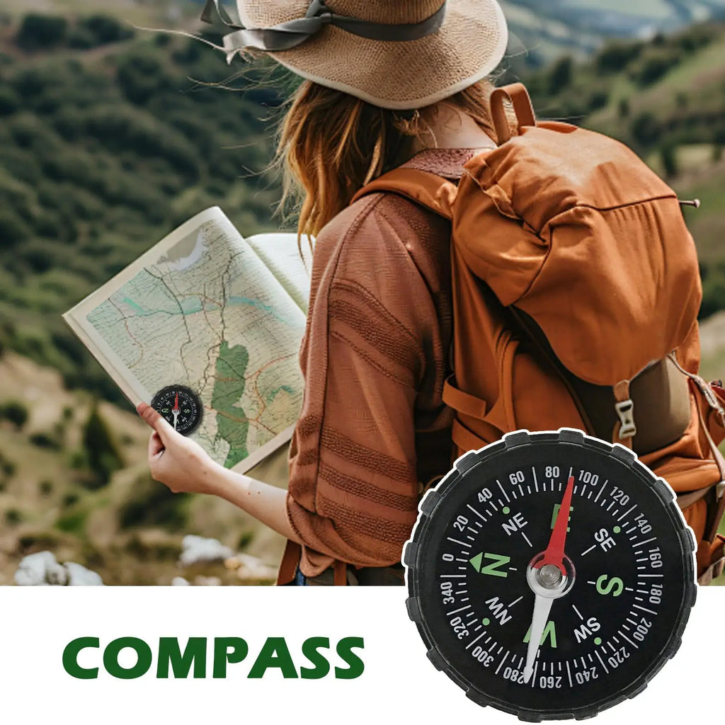Portable Camping 45mm Compass Boating Navigation Compasses Emergency Adventure Travel Survival Tool For Traveling Mountaineering