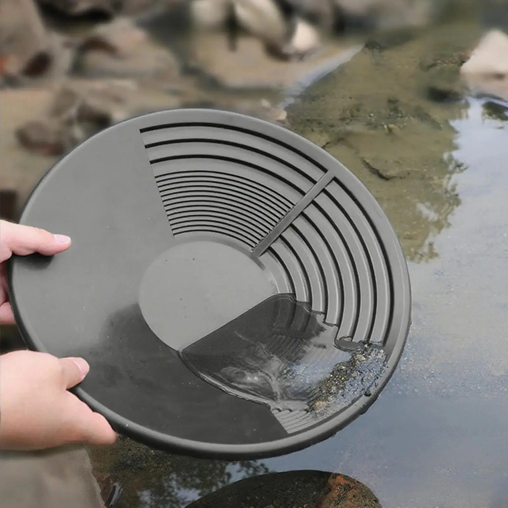 Plastic Gold Pan With Riffle Basin Mining Pan Dredging Prospecting River Tool Wash Gold Panning Equipment