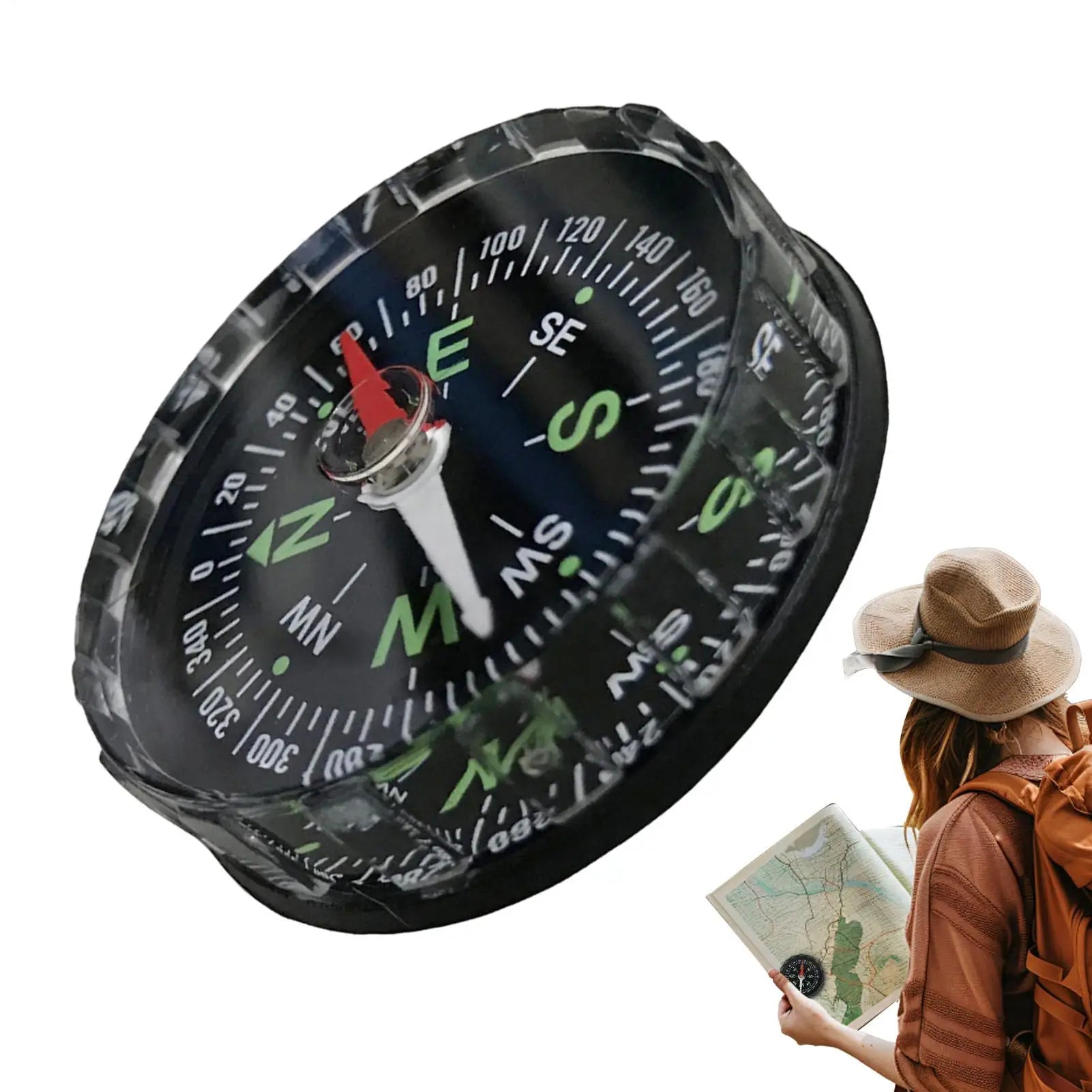 Portable Camping 45mm Compass Boating Navigation Compasses Emergency Adventure Travel Survival Tool For Traveling Mountaineering