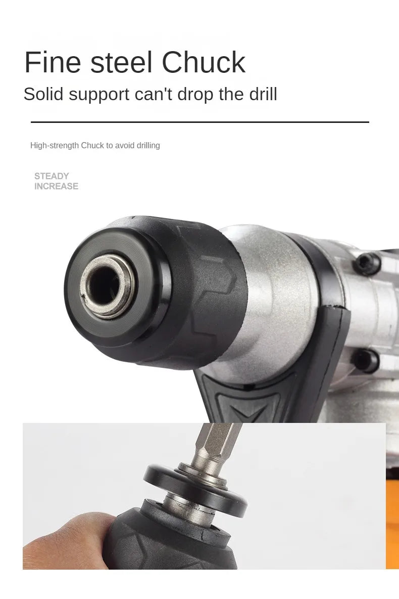 RockHollow Supply Co. Industrial Grade Professional All Copper Electric Hammer Multifunctional Impact Drill Household Specialized Concrete Tool