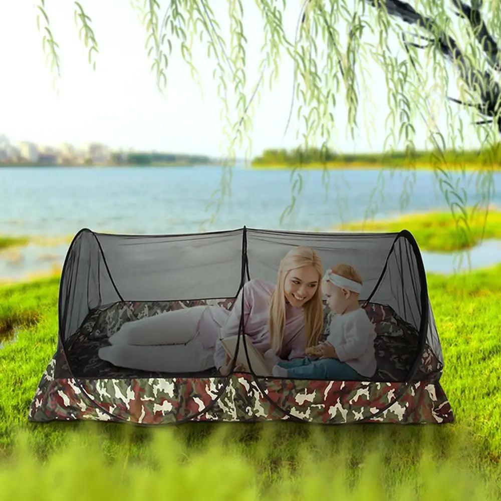 Outdoor Camping Net Tent Mesh Net Tents with Carry Bag Netting for Bed Patio Camping Travel Compact and Lightweight Tent Net