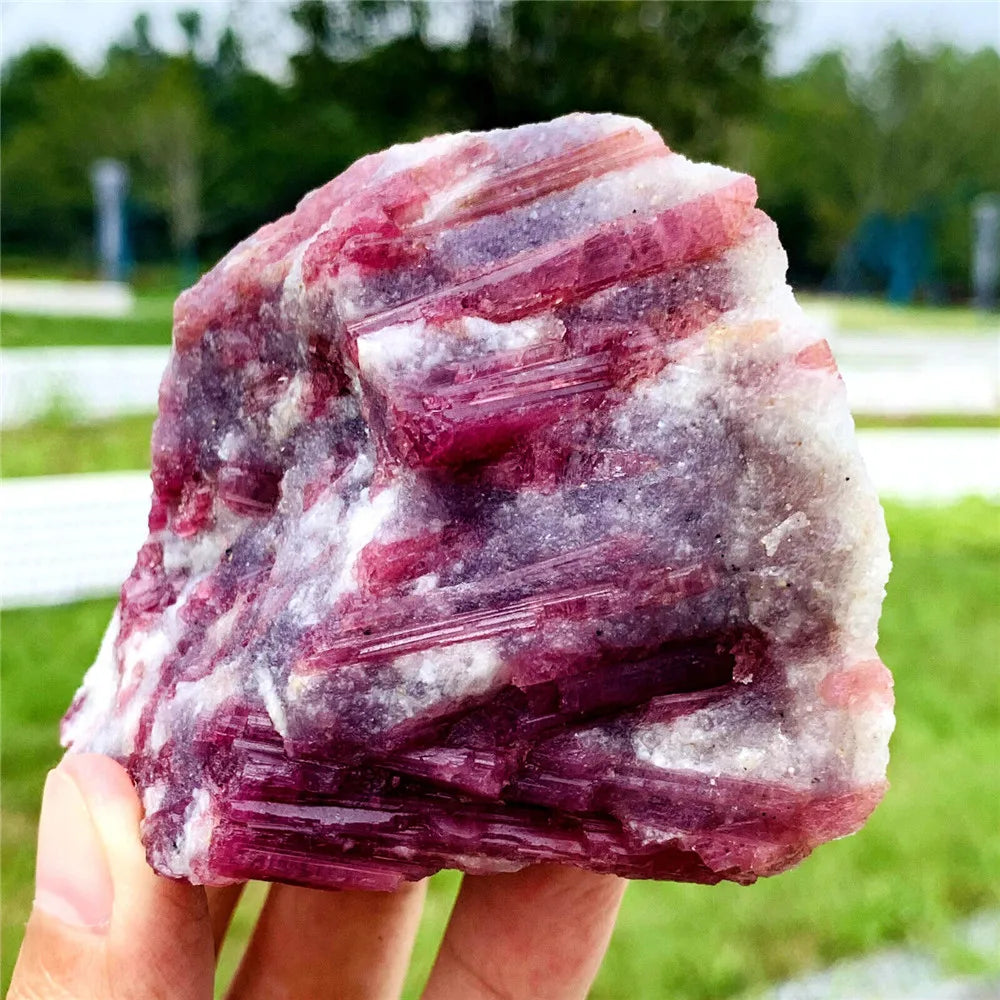 Many Pieces! Natural Pink Tourmaline Crystal Mineral Irregular Crushed Rock Specimen Rare Original Home Decoration
