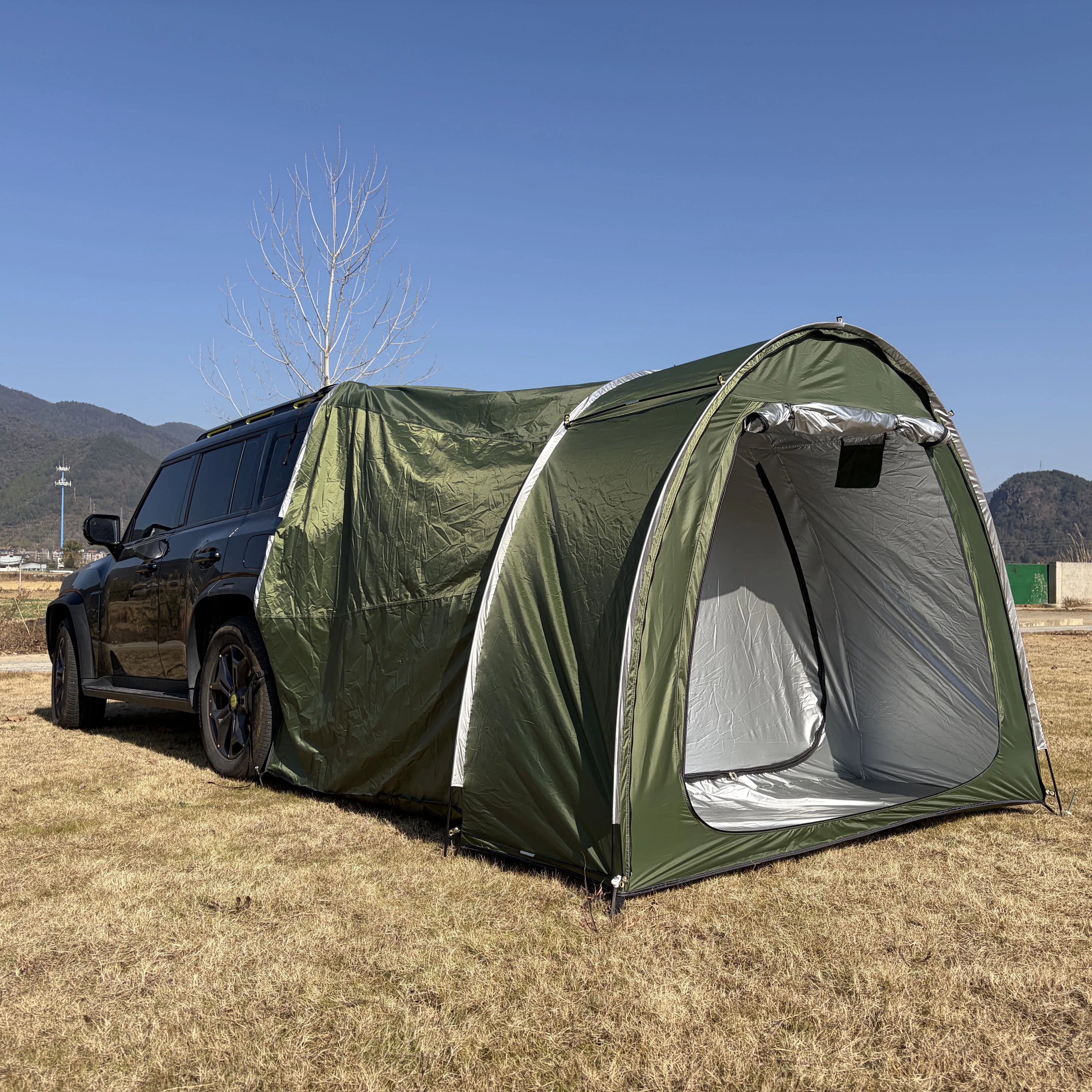 SUV Tent,2 Person Car Tent for Family, Waterproof & Windproof for Car Camping, Camping Tents with Storage Bag, SUV, Van,