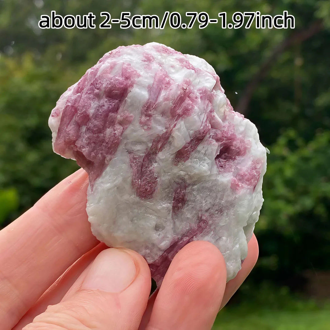 Natural Pink Tourmaline Rough Stone -  Crystal for Home & Office Decor, Ideal Holiday Gift for Festival, Home Decor Accent