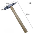 Pointed Flat Head 2 In 1 Rock Pick Geological Hammer Wood Handle Welding Rust Removal Chipping Hammer Geogogy Exploration Tools