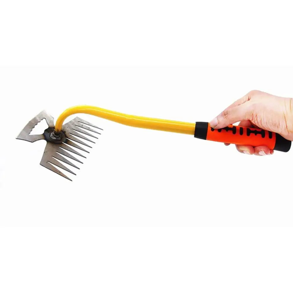 11 teeth Multi-function Weeder Grass Pot Soil Weeding Tool Manganese Steel Manual Excavator Refurbished Garden Land Herb Supply