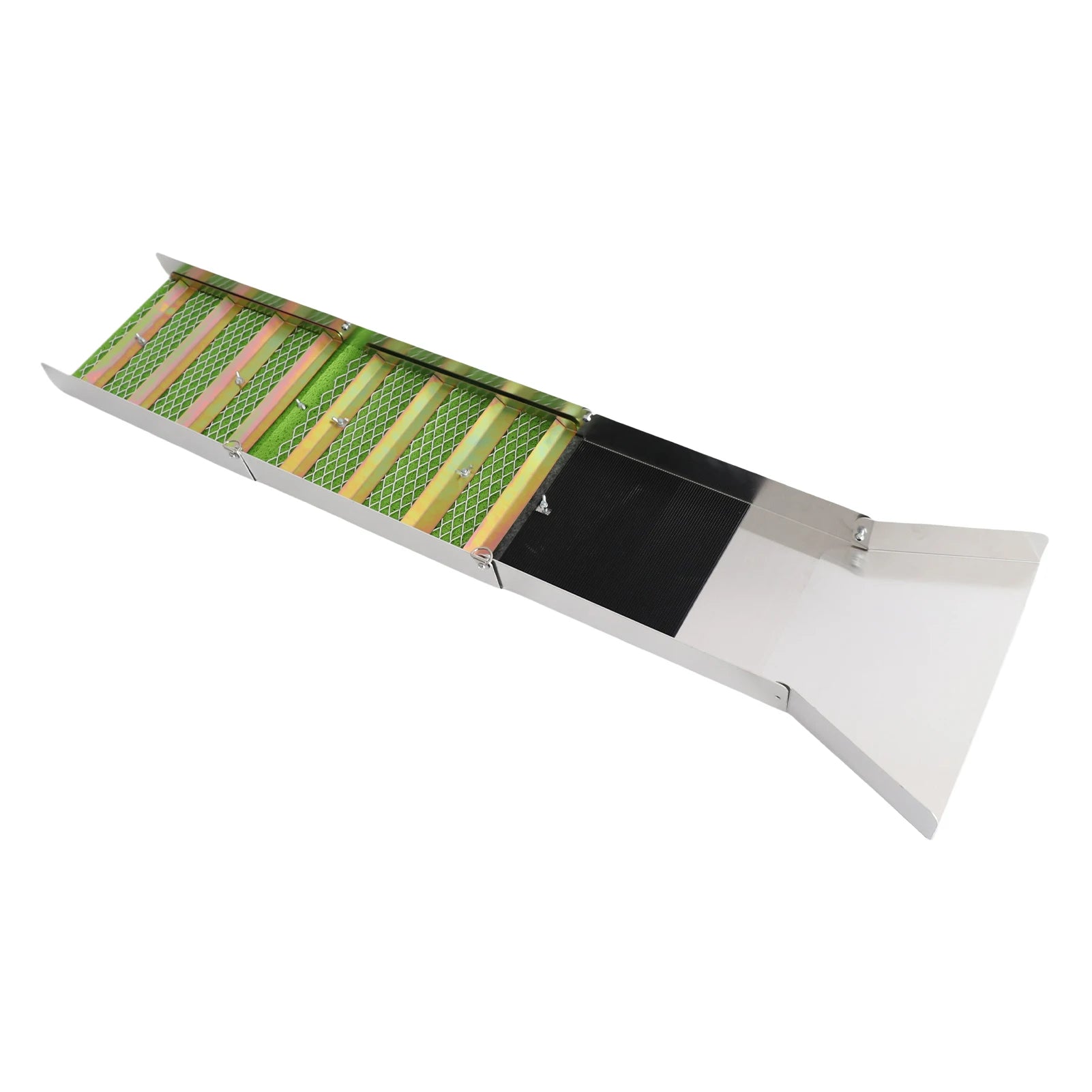 Gold Sluice Box Folding Gold Sluice Box Aluminum Alloy Portable Gold Mining Chute Panning Prospecting Recovery Tool