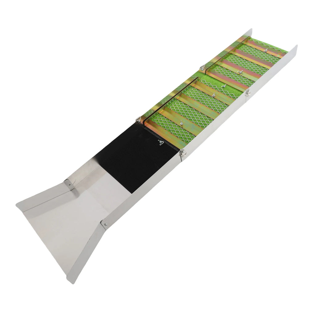Gold Sluice Box Folding Gold Sluice Box Aluminum Alloy Portable Gold Mining Chute Panning Prospecting Recovery Tool