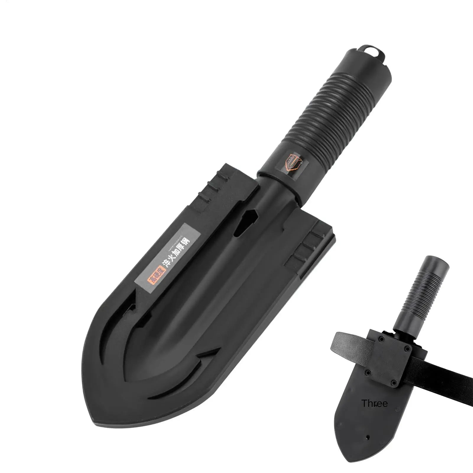 Survival Shovel 7 in 1 Multi-Function Entrenching Tool Heavy Duty Folding Spade with Pickaxe for Camping Emergency Gardening