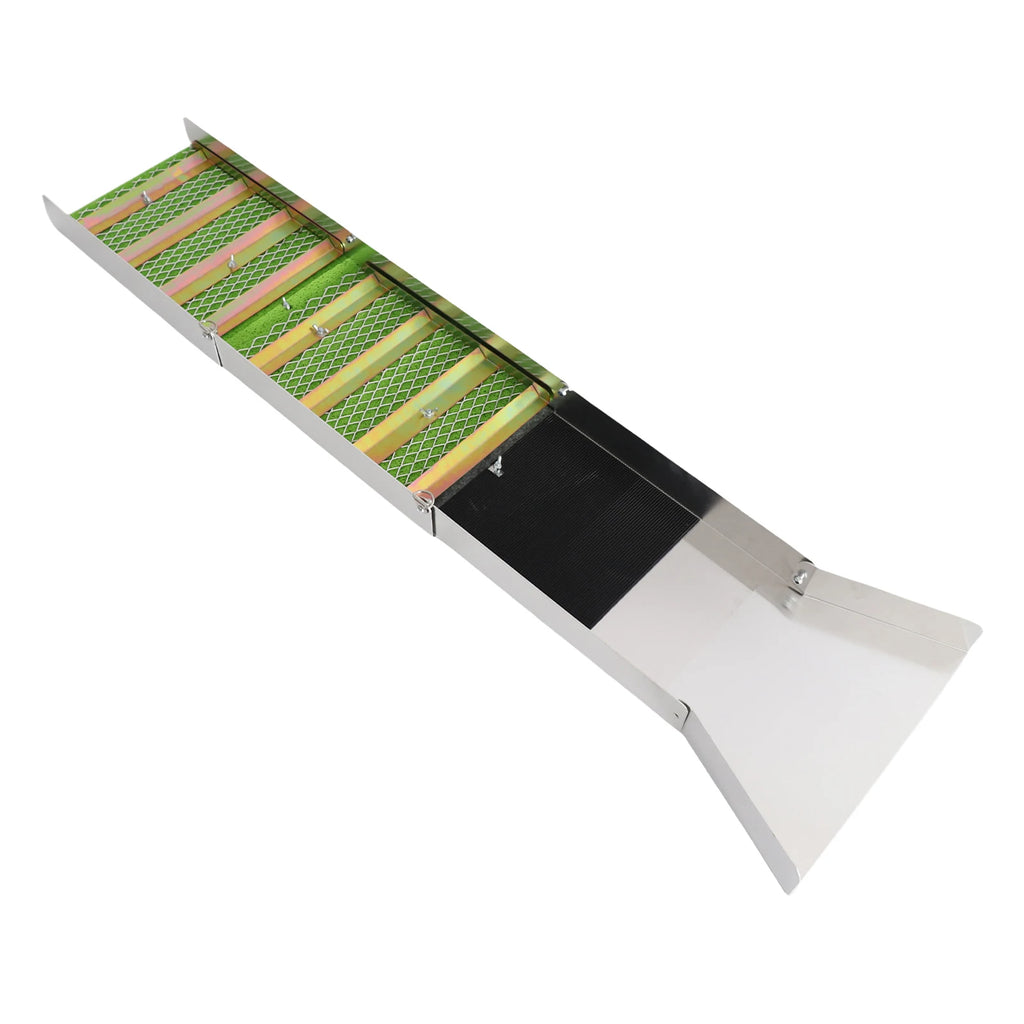 Gold Sluice Box Folding Gold Sluice Box Aluminum Alloy Portable Gold Mining Chute Panning Prospecting Recovery Tool