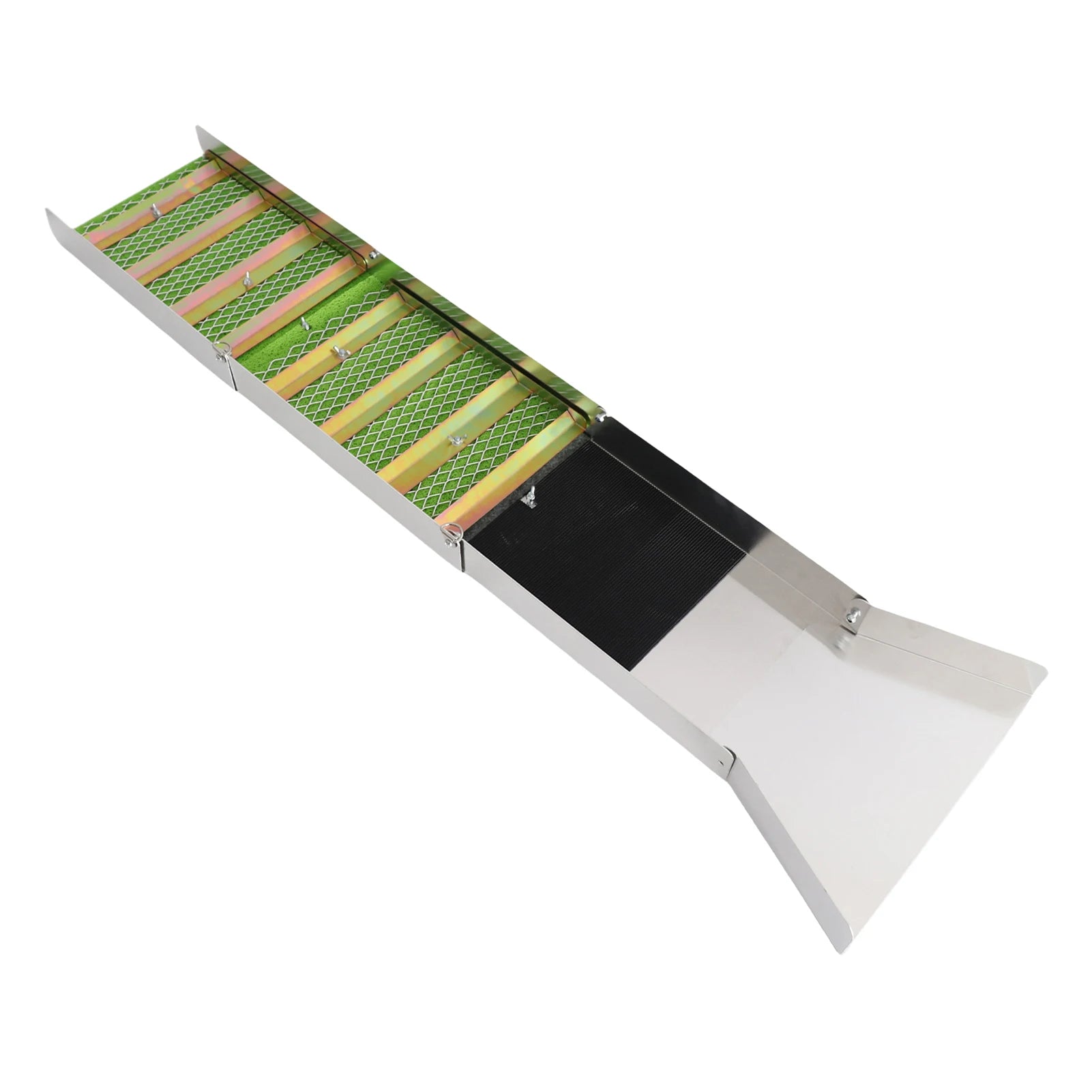 Gold Sluice Box Folding Gold Sluice Box Aluminum Alloy Portable Gold Mining Chute Panning Prospecting Recovery Tool