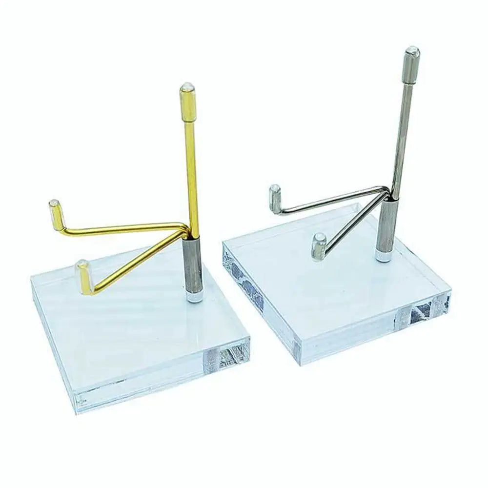 Metal Mineral Display Glassball Base Stand With Acrylic Base For Crystal Ball Base Stone Shelf