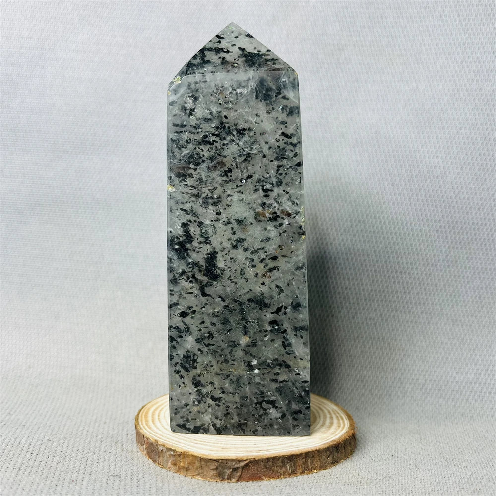 Black Tourmaline Tower Rainbow Crystal Epidote Crystal wand Stone Healing Spiritual Decoration Gift Witchcraft Meditation
