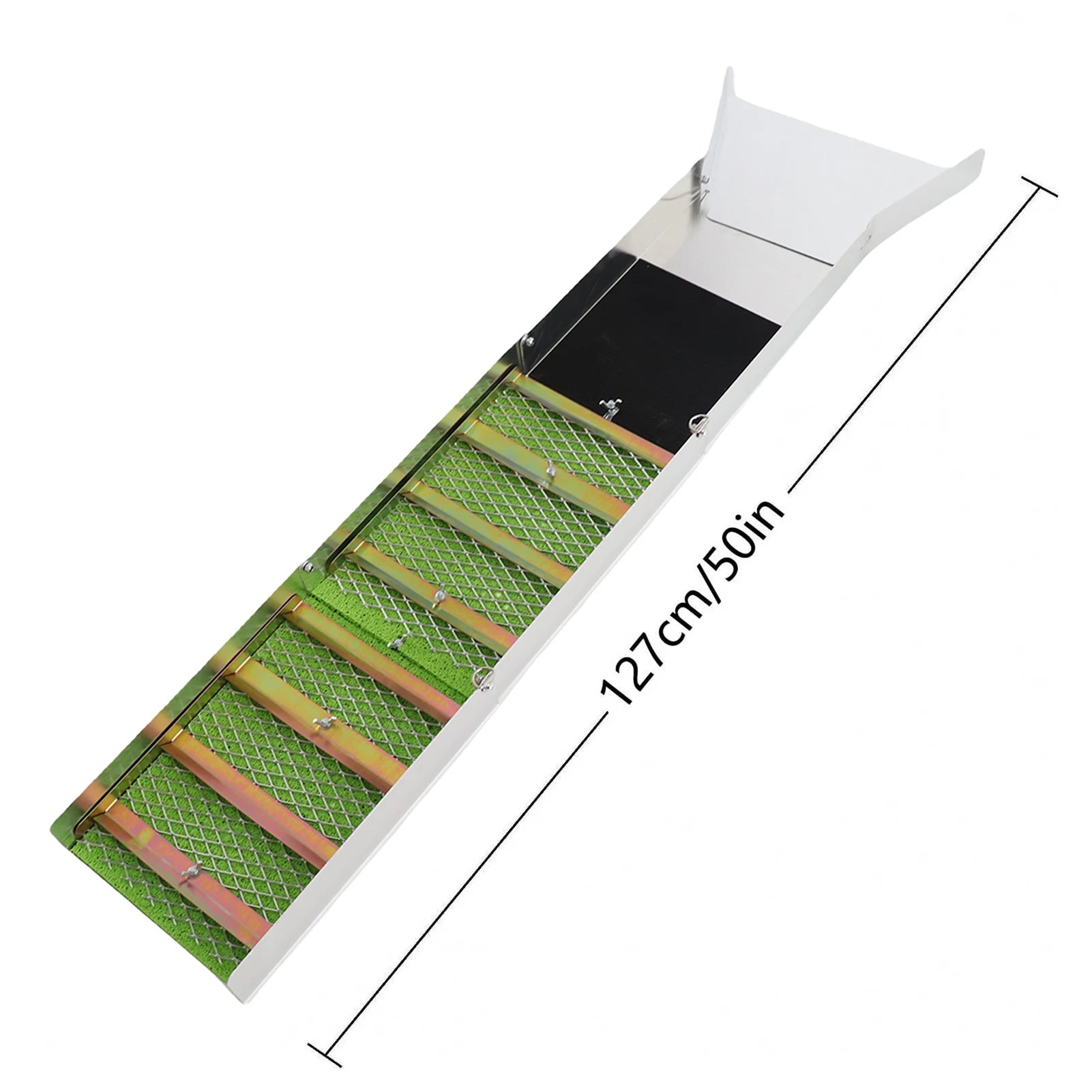 Gold Sluice Box Folding Gold Sluice Box Aluminum Alloy Portable Gold Mining Chute Panning Prospecting Recovery Tool