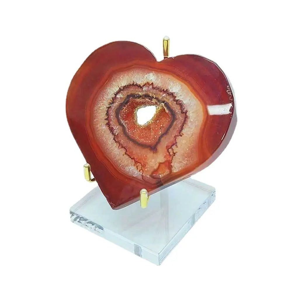 Metal Mineral Display Glassball Base Stand With Acrylic Base For Crystal Ball Base Stone Shelf