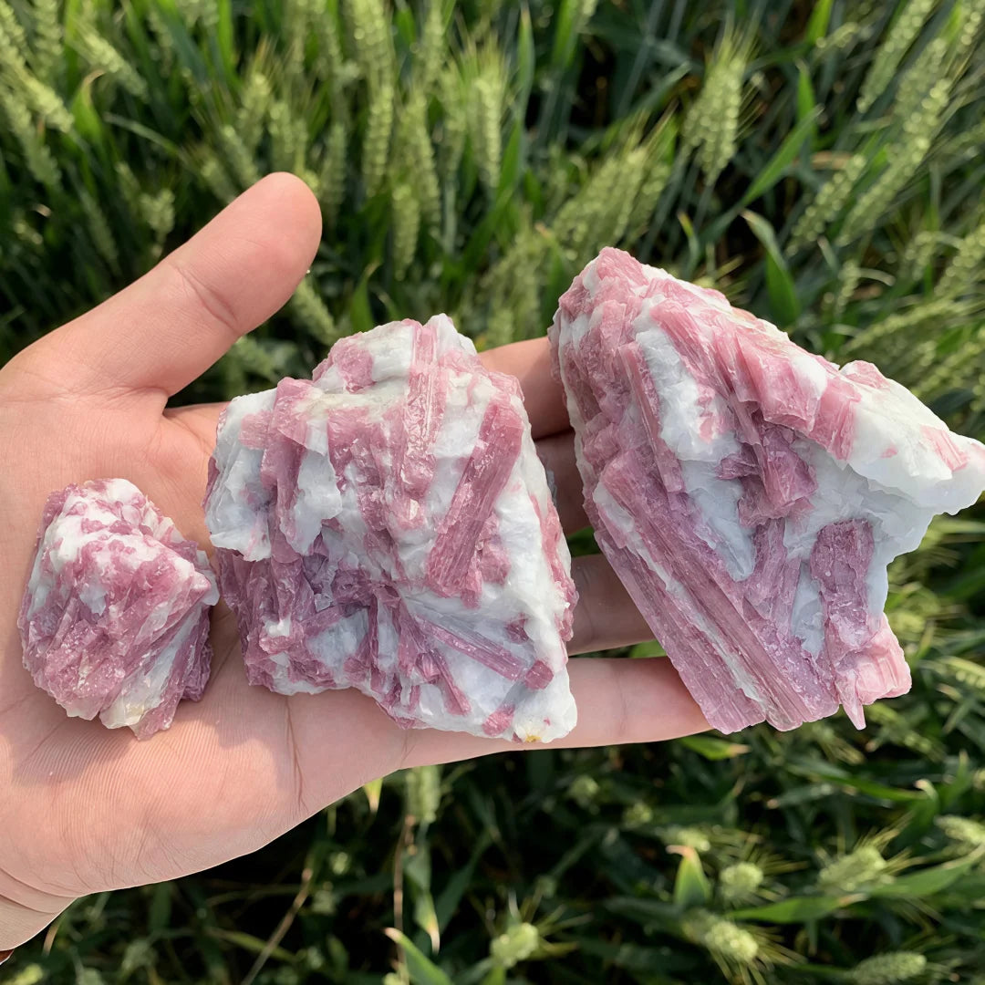 Natural Pink Tourmaline Rough Stone -  Crystal for Home & Office Decor, Ideal Holiday Gift for Festival, Home Decor Accent