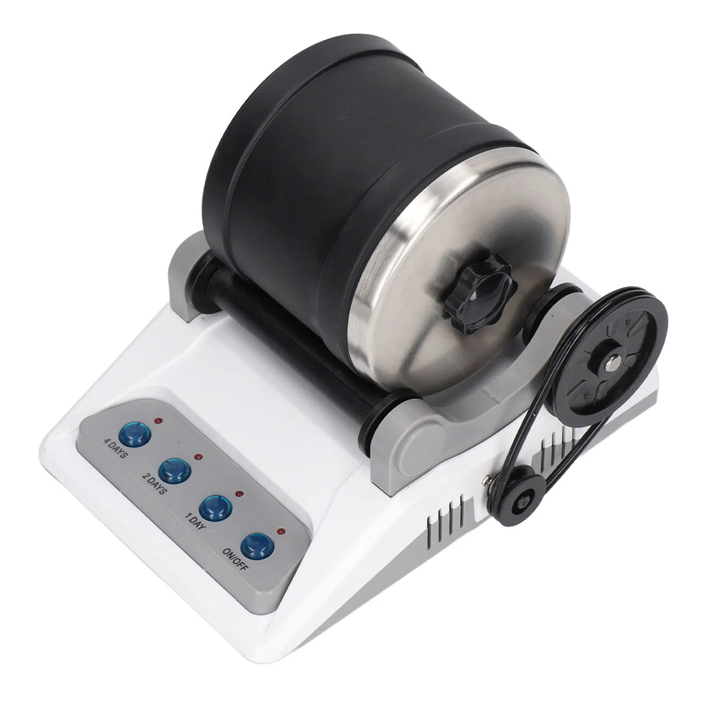 HS-403 Rock Tumbler Kit DIY Electric Rock Tumbler Toy with Rough Gemstones Polishing Grits for Adult Kids Polishing Machine