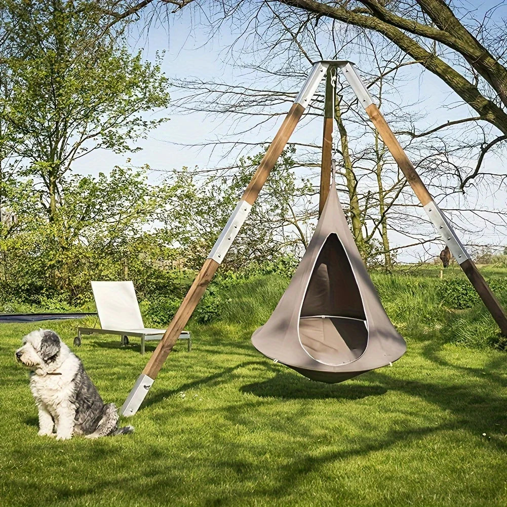 Hammock Outdoor Camping Travel Hammock Waterproof Hanging Hammock Sofa Hanging Swing Garden Hanging Tent Terrace Decoration