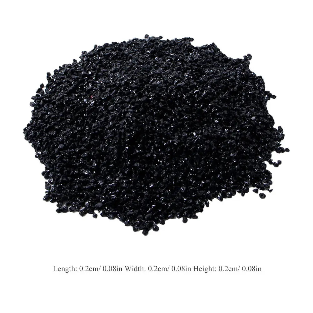 100G 2Mm Black Tourmaline Rock Particles for Jewelry Coating Metaphysical Healing Chakra Balancing