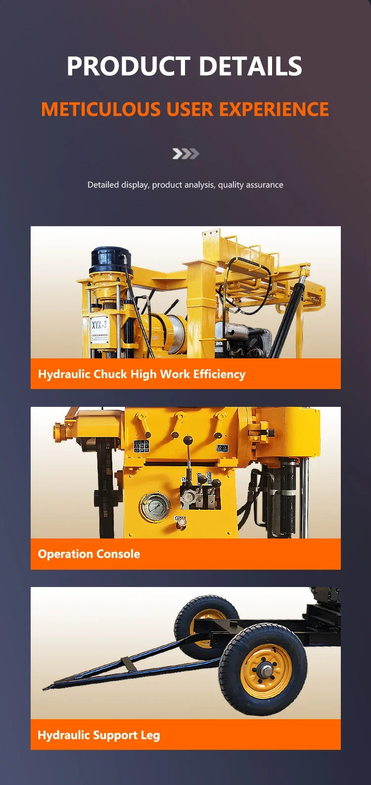 Mining Hydraulic Core Drilling Rig Machine Widely Using Track Mounted Rock Sampling Drill Rig Brunnen Bohrer Coring Drilling Rig