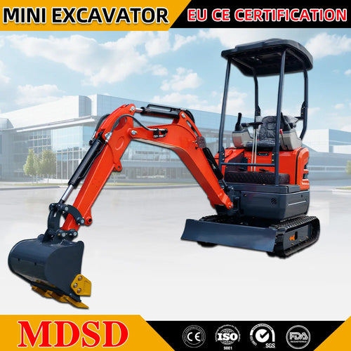 0.8-3 Ton Small Excavator High Stability Rubber Track Micro Digger Construction Farm Tool CE/Euro 5 Mini Excavator