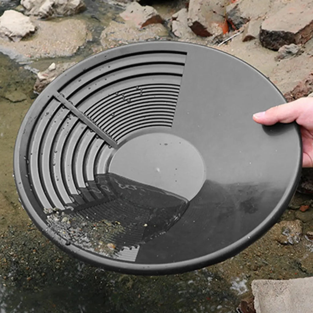 Plastic Gold Pan With Riffle Basin Mining Pan Dredging Prospecting River Tool Wash Gold Panning Equipment