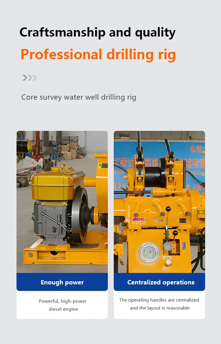 Mining Hydraulic Core Drilling Rig Machine Widely Using Track Mounted Rock Sampling Drill Rig Brunnen Bohrer Coring Drilling Rig
