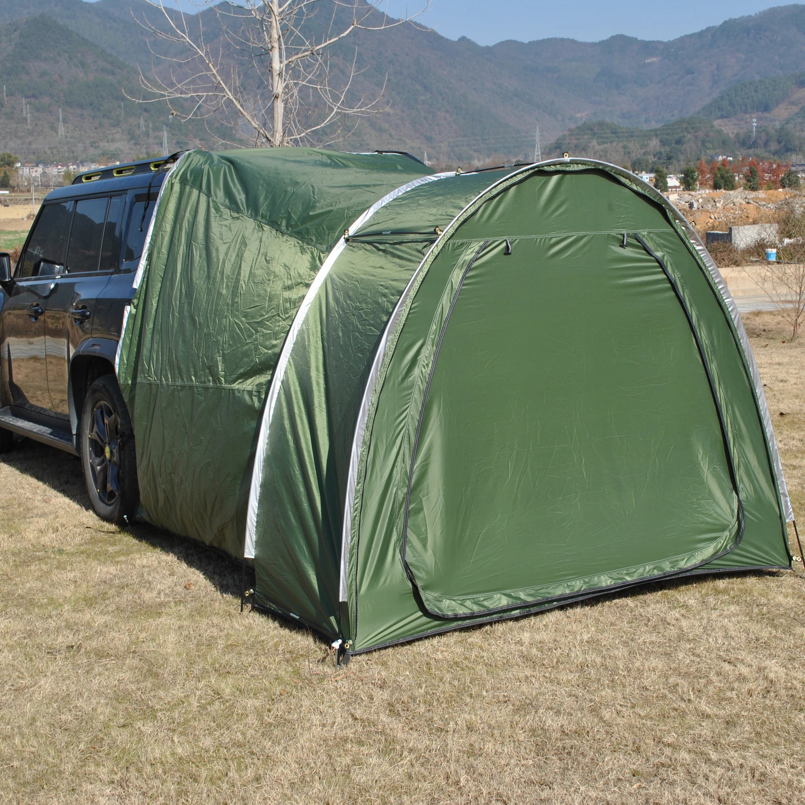 SUV Tent,2 Person Car Tent for Family, Waterproof & Windproof for Car Camping, Camping Tents with Storage Bag, SUV, Van,