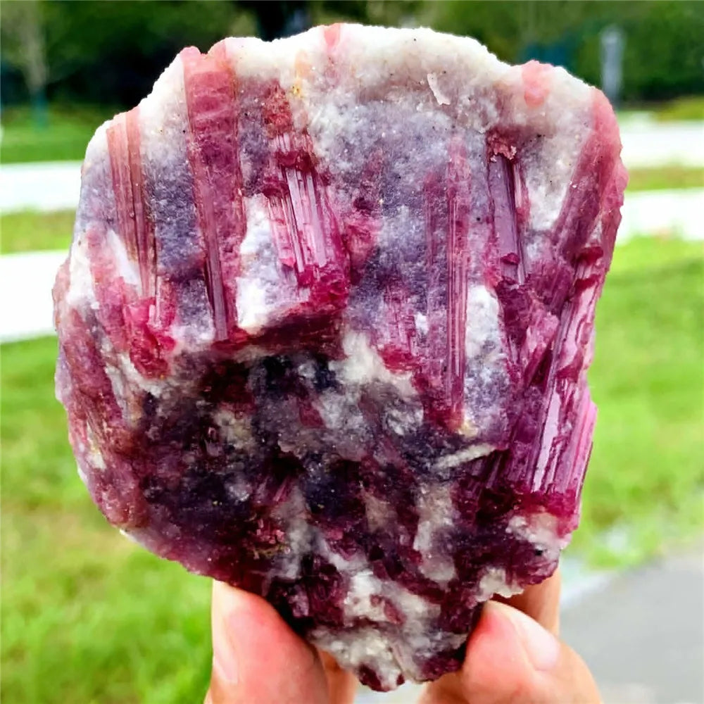Many Pieces! Natural Pink Tourmaline Crystal Mineral Irregular Crushed Rock Specimen Rare Original Home Decoration