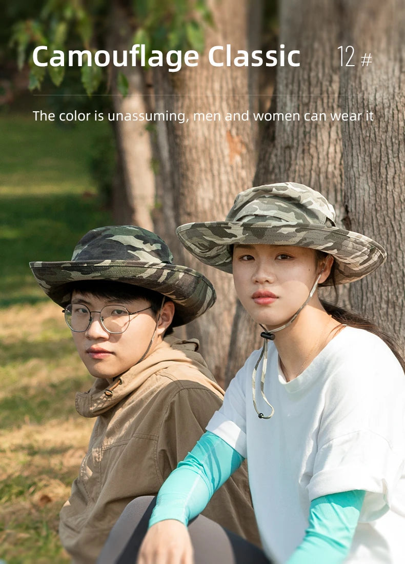 ROCKBROS Sun Hats Bucket Hats Summer Spring Breathable Adjustable Outdoor Anti-sun Sports Travel Beach Fishing Caps Adjult