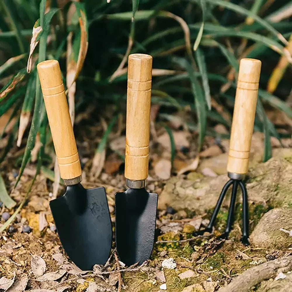 3Pcs/Set Mini Garden Tool Set For Garden Plants Flower Pot Cactus Vegetables Digging Weeding Indoor Small Plants Garden Tools
