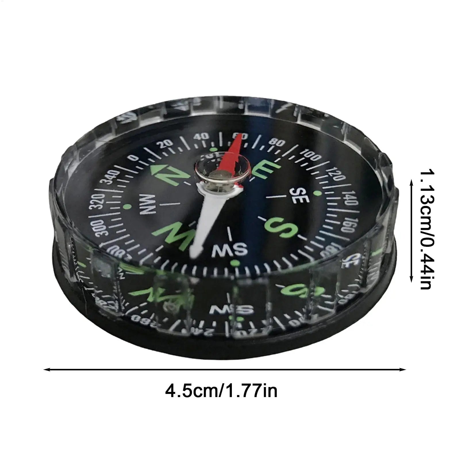 Portable Camping 45mm Compass Boating Navigation Compasses Emergency Adventure Travel Survival Tool For Traveling Mountaineering