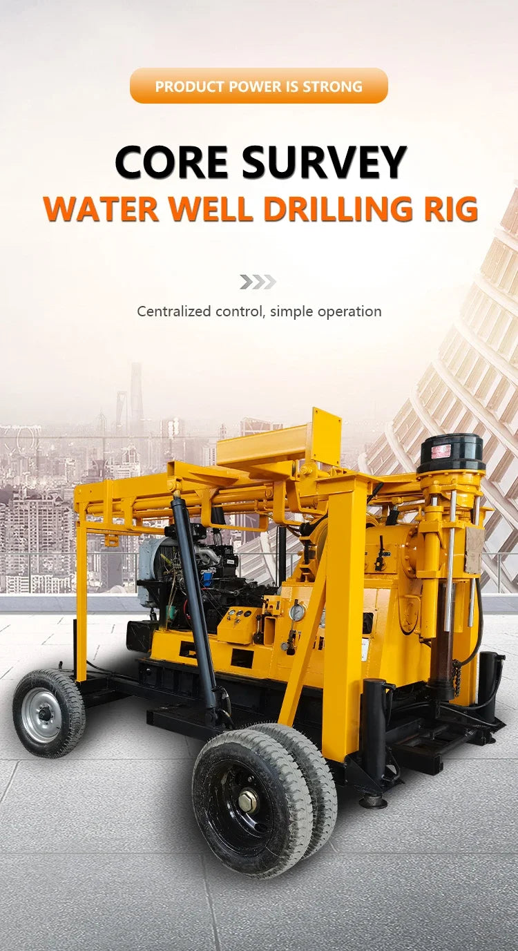 Mining Hydraulic Core Drilling Rig Machine Widely Using Track Mounted Rock Sampling Drill Rig Brunnen Bohrer Coring Drilling Rig