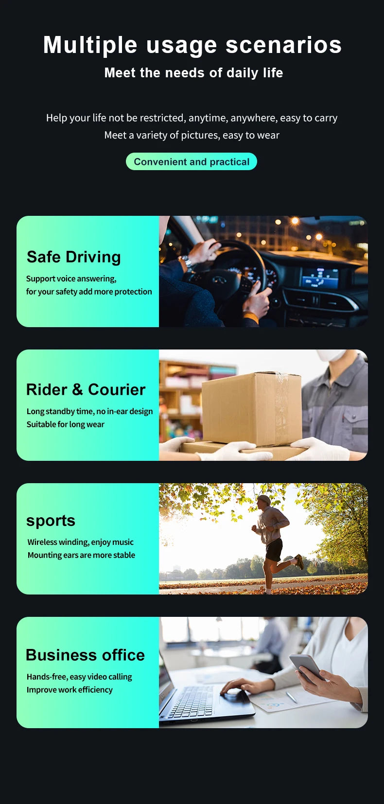 M26 Bone Conduction Wireless Headset Bluetooth 5.2 High Power Digital Display Voice Control To Answer Earless Business Headset