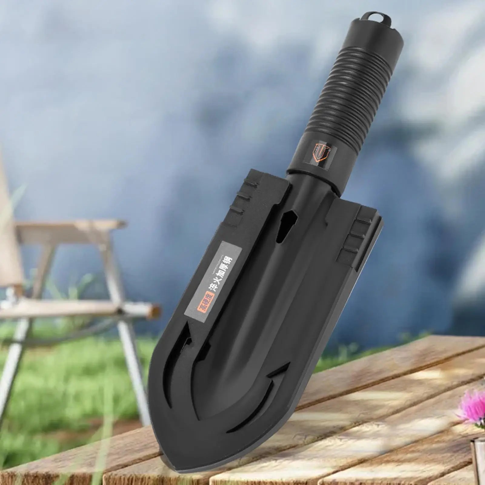 Survival Shovel 7 in 1 Multi-Function Entrenching Tool Heavy Duty Folding Spade with Pickaxe for Camping Emergency Gardening