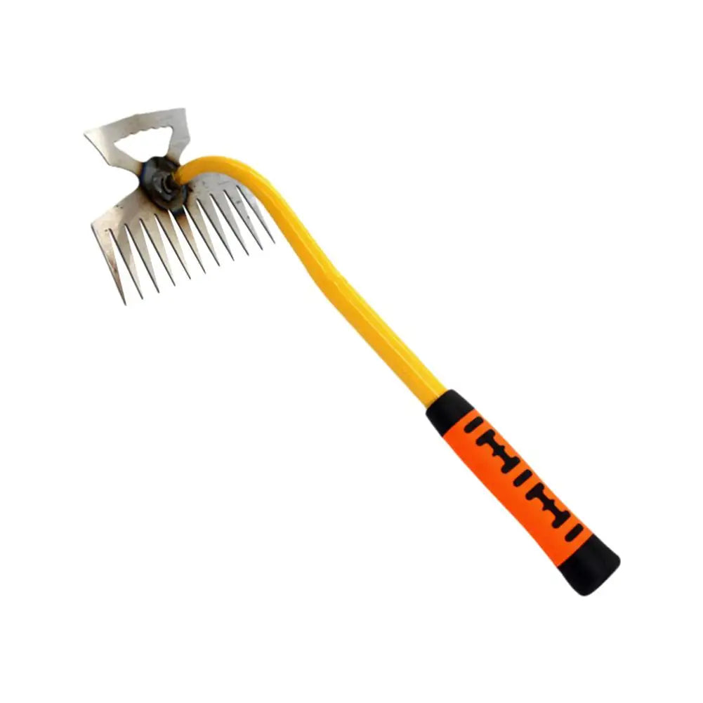 11 teeth Multi-function Weeder Grass Pot Soil Weeding Tool Manganese Steel Manual Excavator Refurbished Garden Land Herb Supply